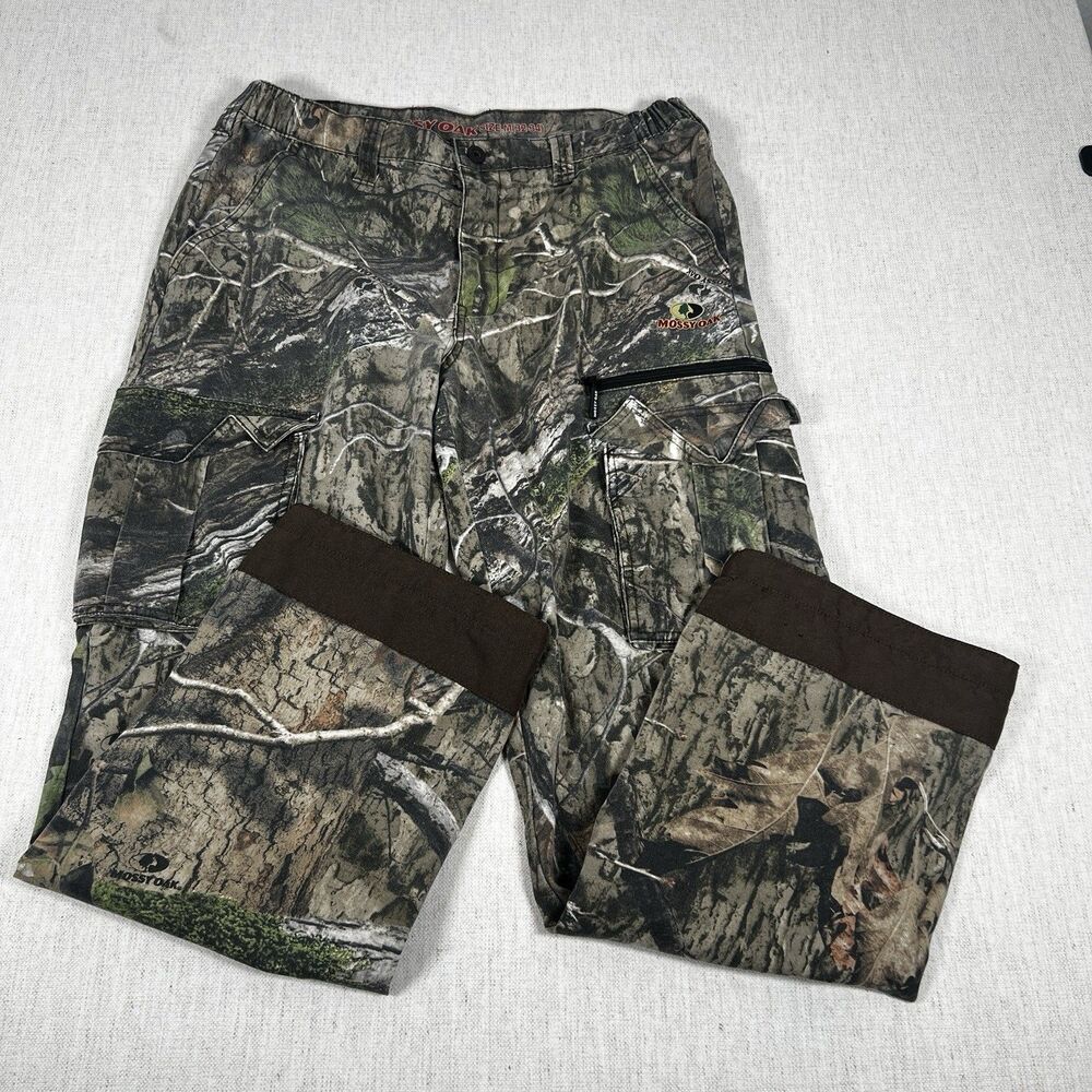 Mossy Oak Pants Mens Medium Camo Cargo Hunting Outdoor Breakup Y2K Skate Grunge